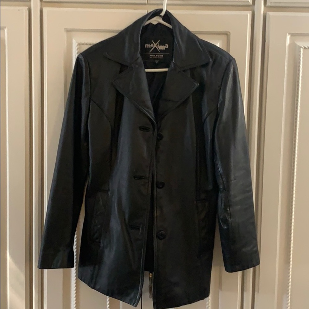 Men’s Leather coat size medium